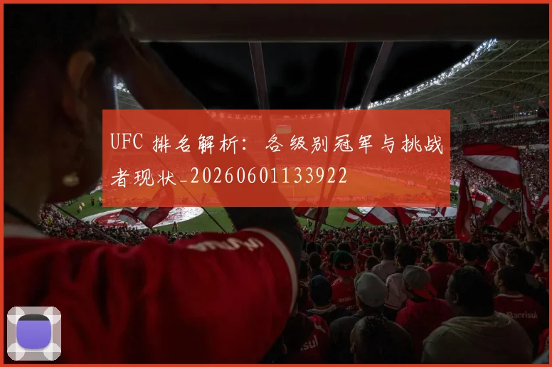 UFC 排名解析：各级别冠军与挑战者现状_20260601133922